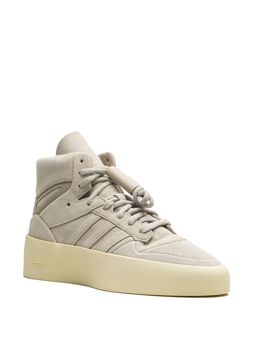 adidas X Fear Of God Athletics 86 Hi Sesame Sneakers — Taupe Grey — Size US M 4 - US W 5.5 — Side View