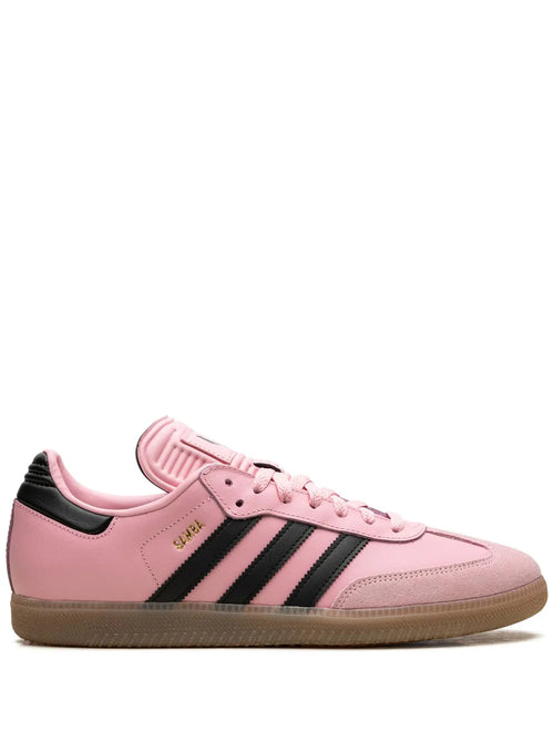 adidas X Inter Miami Cf Samba Messi Pink Sneakers — Pink/Black — Size US M 11.5 - US W 13 — Front View