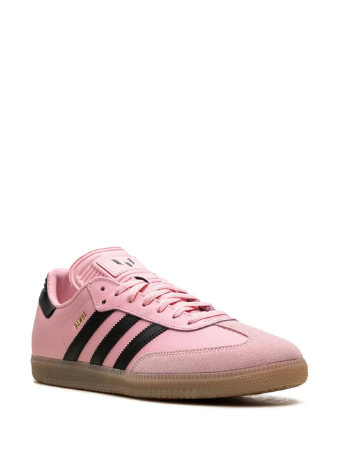 adidas X Inter Miami Cf Samba Messi Pink Sneakers — Pink/Black — Size US M 11.5 - US W 13 — Side View