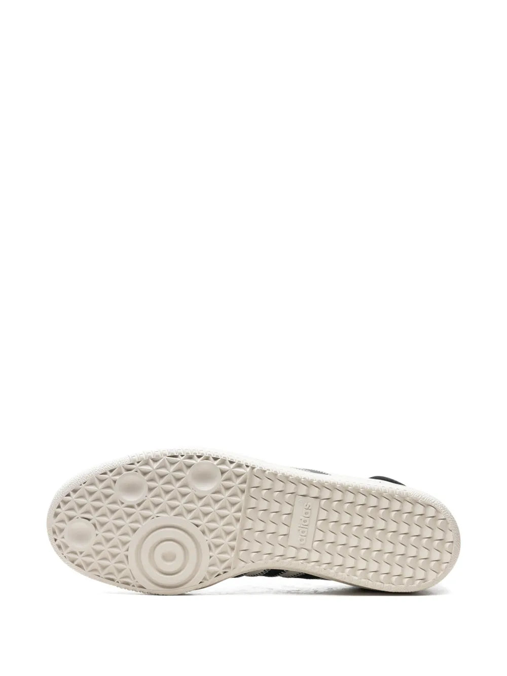 adidas X Pharrell Williams Samba Core Black Sneakers — White/Black — Size US M 10 - US W 11.5 — Top View