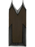 Ami Paris Thin Strap Midi Dress — Brown — Size XS — Front View