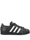 adidas Superstar 82 Sneakers — Black — Size US M 4 - US W 5.5 — Front View