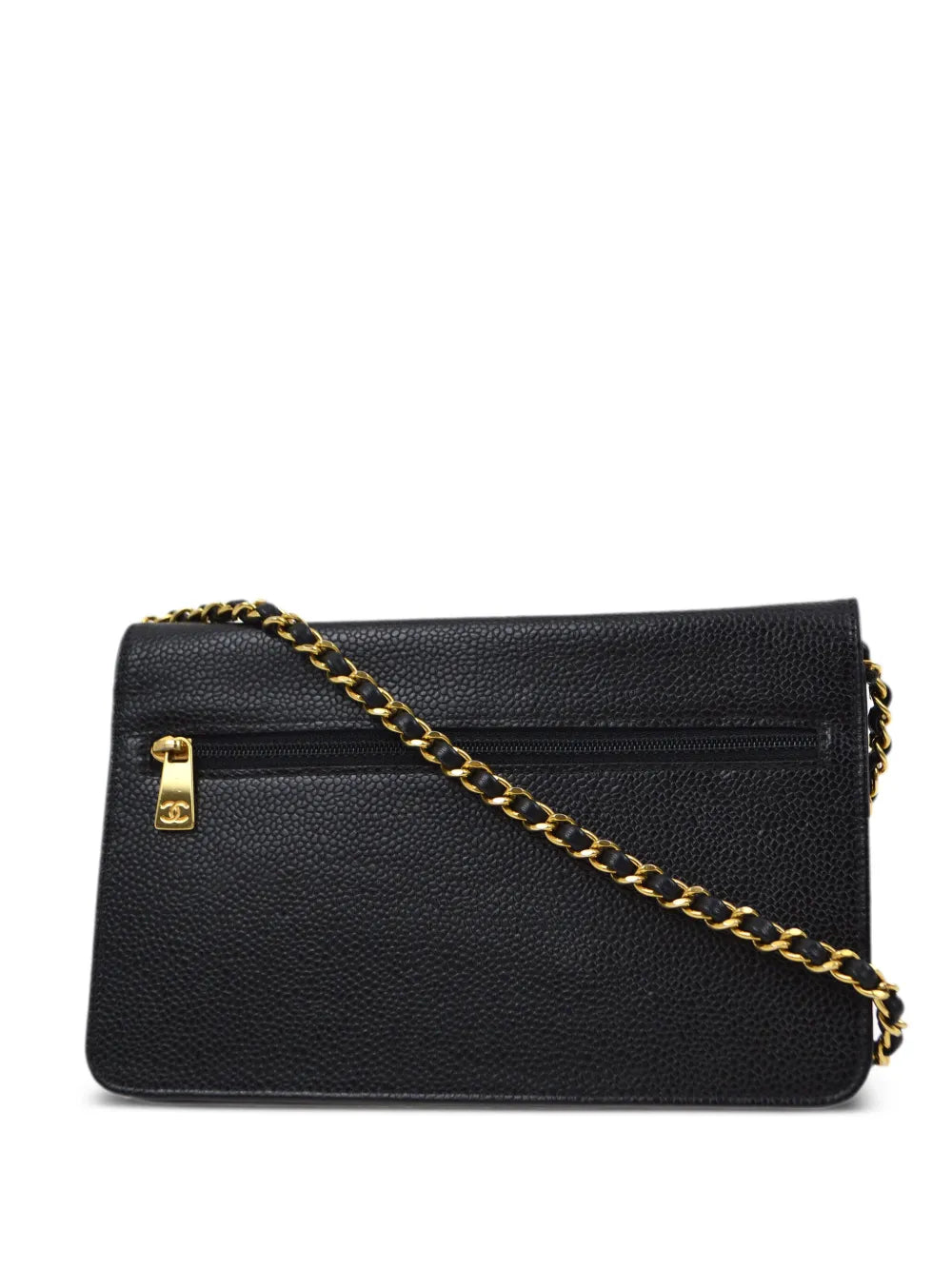 Chanel Pre Owned 2000 Cc Stitch Wallet On Chain — Same as shown — Size One Size — Side View