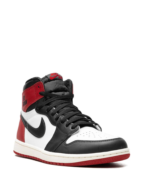Air Jordan 1 High Og Black Toe Reimagined Sneakers — Black/Red/White — Size US M 6.5 - US W 8 — Side View