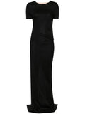 Tom Ford Open Back Gown — Black — Size XS — Front View