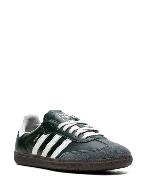 adidas X Sneakersnstuff  Samba Og 25 Years On S?ermalm Sneakers — Dark Green/White — Size US M 8 - US W 9.5 — Side View