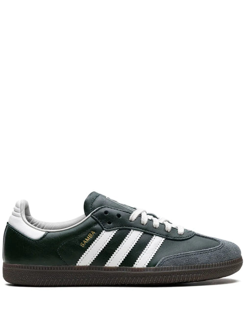 adidas X Sneakersnstuff  Samba Og 25 Years On S?ermalm Sneakers — Dark Green/White — Size US M 8 - US W 9.5 — Front View