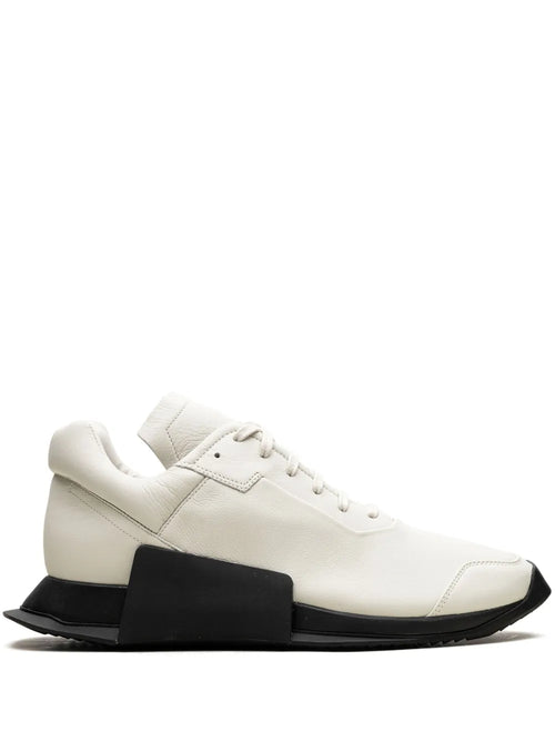 adidas X Rick Owens Level Runner Low 2 Sneakers — White — Size US M 9 - US W 10.5 — Front View