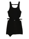 Heliot Emil Xerces Jersey Dress — Black — Size XS — Front View