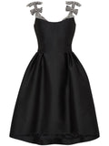 Sabina Bilenko Miley Mini Dress — Black — Size XS — Front View