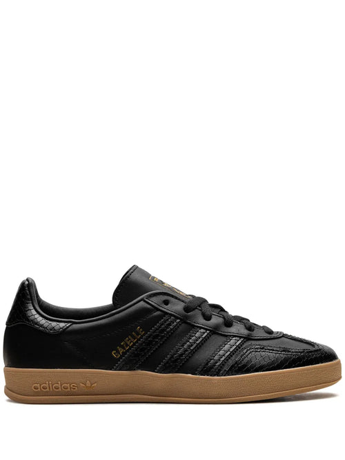 adidas X Gazelle Indoor Core Black/Snakeskin Sneakers — Black — Size US M 4 - US W 5.5 — Front View