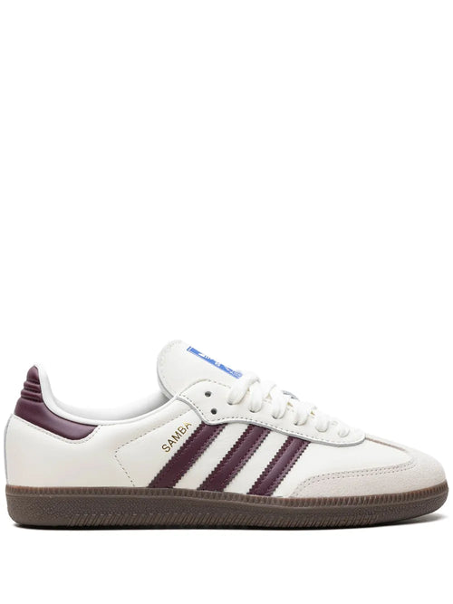 adidas X Emmi Samba Og Off-White/Maroon Sneakers — Off-White/Maroon — Size US M 4 - US W 5.5 — Front View