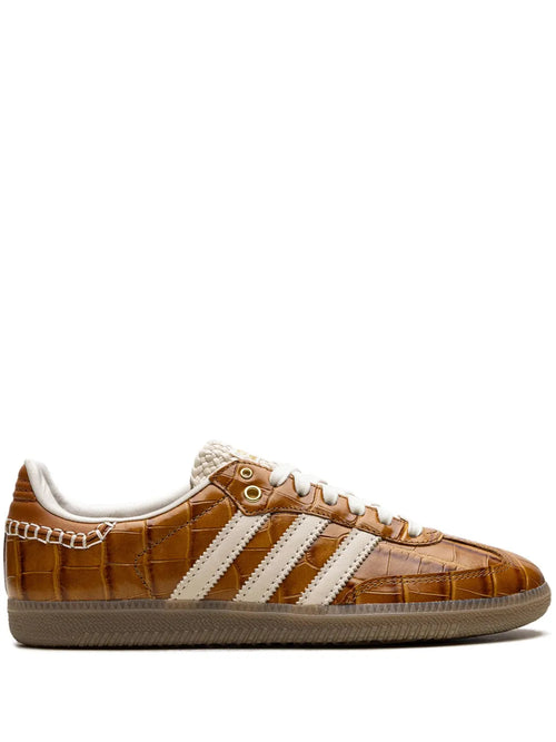 adidas X Wales Bonner Samba Og Brown Croc Sneakers — Caramel Brown — Size US M 9 - US W 10.5 — Front View