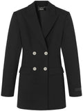 Versace Wool Blazer Dress — Black — Size XS — Front View