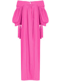 Amir Slama X Jade Picon Off Shoulder Maxi Dress — Pink — Size XS — Front View
