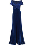 Tadashi Shoji Baxter Gown — Blue/ Navy — Size XS — Front View