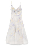 Zimmermann Crush Midi Dress — White — Size XS — Front View