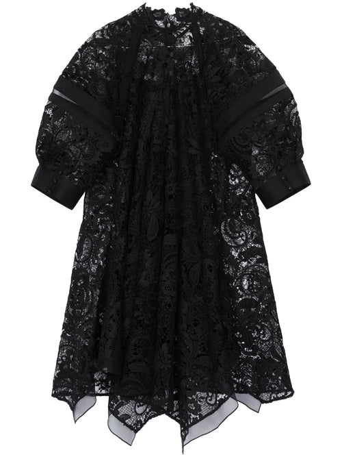 31 Phillip Lim Lace Mini Dress — Black — Size XS — Front View