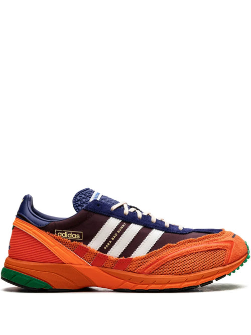 adidas X Bad Bunny Adizero Sl72 Maroon Sneakers — Maroon/White/Red — Size US M 8 - US W 9.5 — Front View