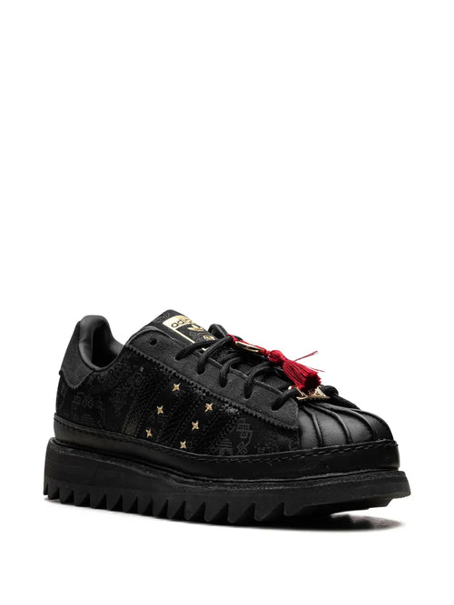 adidas X Clot Superstar Chinese New Year Sneakers — Black — Size US M 10 - US W 11.5 — Side View
