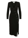 Bash Tango Midi Dress — Black/ Tan — Size XS — Front View