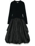 Simkhai Kenlie Midi Dress — Black — Size XL — Front View