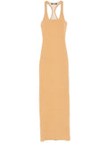Jacquemus La Scala Maxi Dress — Brown — Size XS — Front View