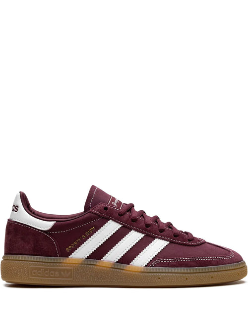 adidas X Sporty & Rich Handball Spezial Shadow Red Sneakers — Bordeaux Red — Size US M 9 - US W 10.5 — Front View