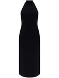 Cult Gaia Katara Dress — Black — Size M — Front View
