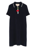 Valentino Garavani Polo Mini Dress — Blue/ Navy — Size XS — Front View