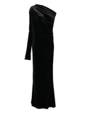 Alchemy Velvet Gown — Black — Size XS — Front View