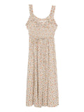 Doen Emmaretta Midi Dress — Beige — Size XS — Front View