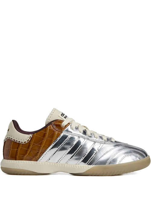 adidas X Wales Bonner Samba Mn Sneakers — Silver-Tone — Size US M 9 - US W 10.5 — Front View