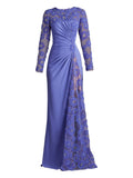 Tadashi Shoji Sequin Embellished Dress — Purple — Size XS — Front View