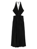Zimmermann Rhiannon Midi Dress — Black/ Red — Size S — Front View