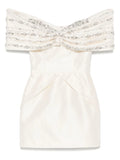 Mmarquise Georgia Mini Dress — Beige — Size XS — Front View