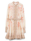 Zimmermann Illuminate Mini Dress — Beige — Size XS — Front View