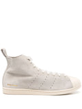 adidas Superstar Hi Sneakers — Light Grey — Size US M 4 - US W 5.5 — Front View