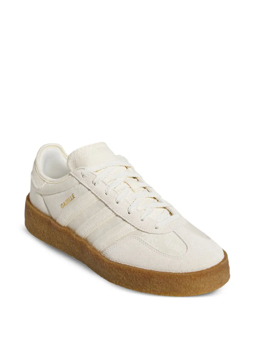 adidas X Edison Chen Gazelle Clot Lace-Up Sneakers — Cream — Size US M 4 - US W 5.5 — Side View