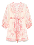 Zimmermann Lucky Linen Mini Dress — Same as shown — Size XS — Front View