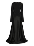 Solace London Claudine Maxi Dress — Black — Size XS — Front View
