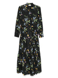 Mc2 Saint Barth Cotton Midi Dress — Black — Size S — Front View