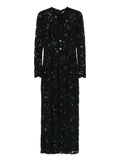 Manuri Laced Midi Dress — Black — Size S — Front View