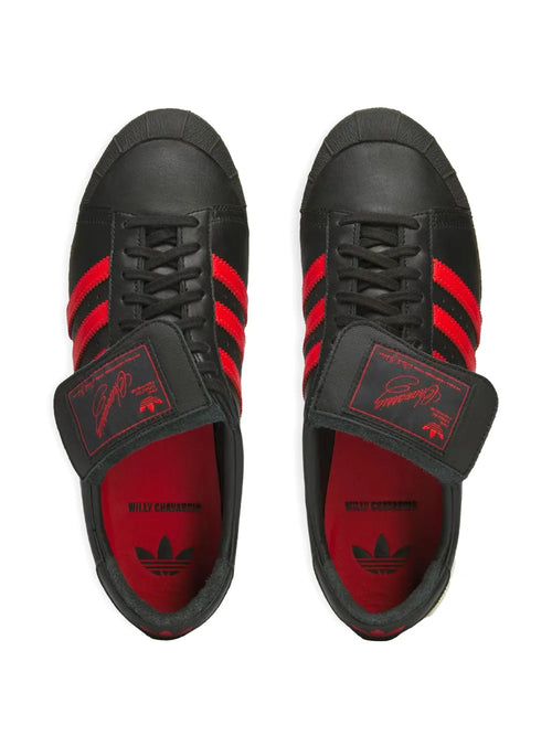 adidas X Willy Chavarria Jabbar Low Black/Red Sneakers — Black — Size US M 8 - US W 9.5 — Side View