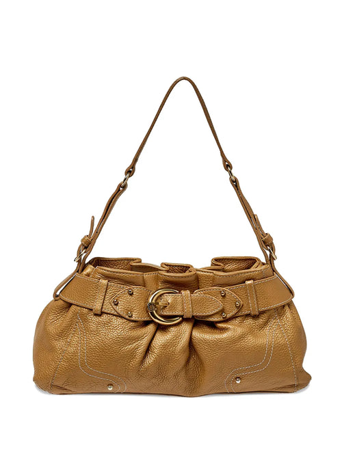 Aigner Vintage Leather Shoulder Bag — Same as shown — Size One Size — Front View