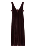 Zadigvoltaire Lace Insert Midi Dress — Red — Size XS — Front View