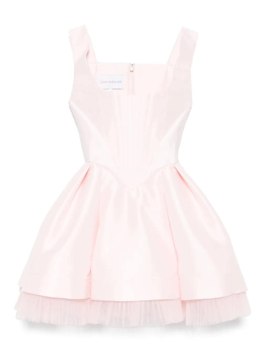 Silk Love Lace Viviana Dress — Red/ Pink — Size XS — Front View