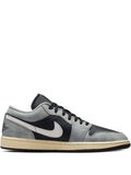 Air Jordan 1 Low Se Light Smoke Grey Sneakers — Light Smoke Grey — Size US M 11.5 - US W 13 — Front View