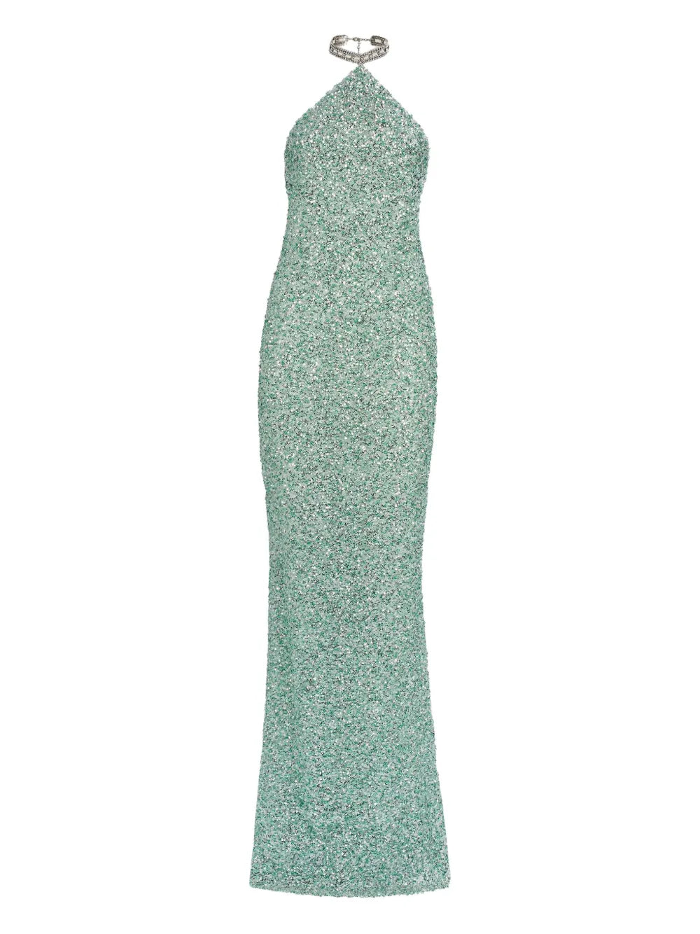 Taller Marmo Poseidon Dress — Green — Size XXS — Front View