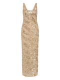 Rachel Gilbert Marcel Gown Dress — Gold — Size XS — Front View